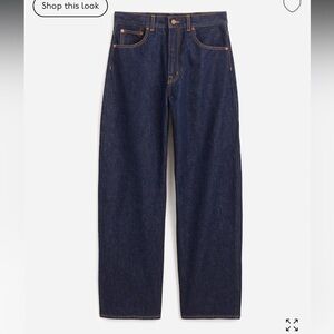 Madewell Balloon Jean in Rinse - 29 petite, worn once